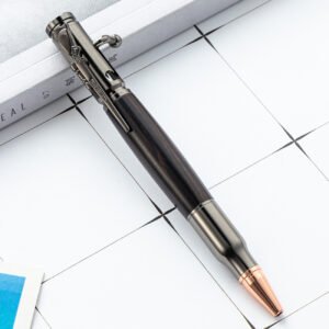 Creative Gun Bullet Shaped Metal Ballpoint Pen 1.0mm Black Ink Accept Custom Logo Christmas Gift